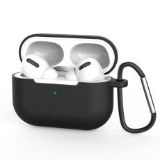 OEM - Silicone Soft Nyckelring Skal AirPods Pro - Svart