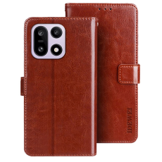 IDEWEI - IDEWEI OnePlus 15 5G Plånboksfodral Crazy Horse Läder - Brun