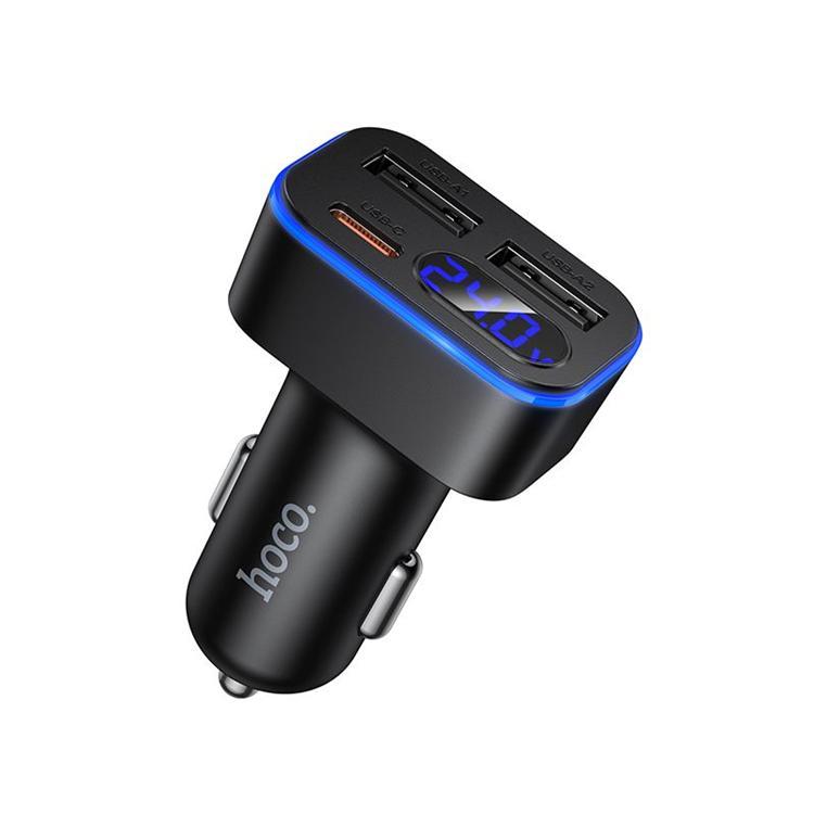 Hoco Billaddare 42W 1xUSB-C 2xUSB-A QC3.0 Z63A - Svart | 505295 | AlltMobil