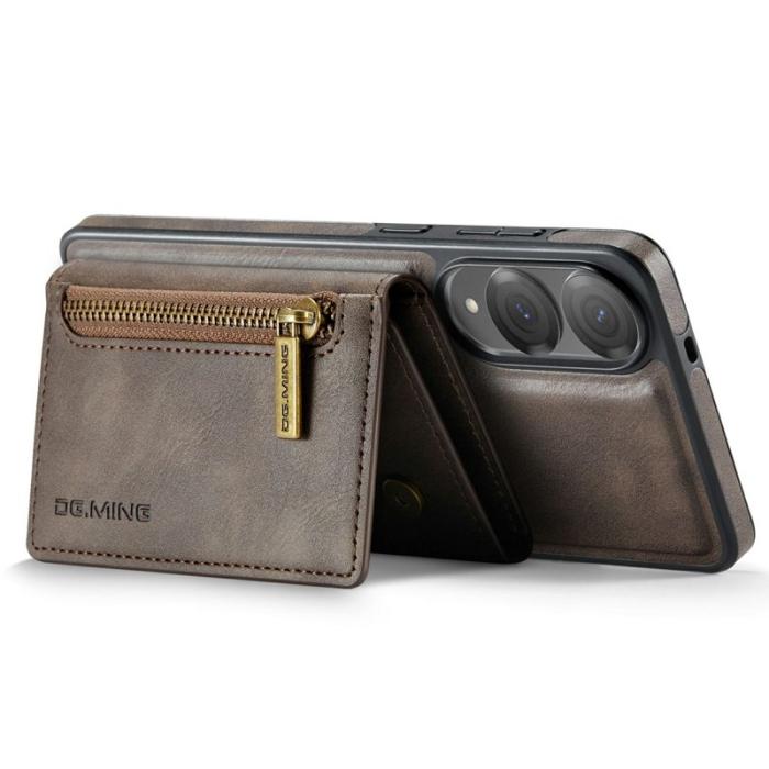DG.MING - DG.MING M5 Series Mobilskal till Samsung Galaxy S25 Edge Konstläder Brun