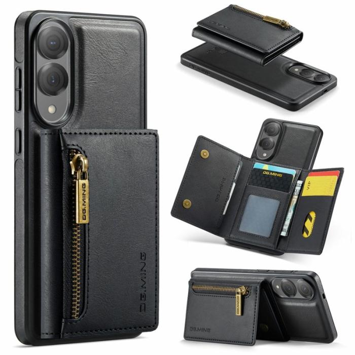 DG.MING - DG.MING M5 Series Mobilskal till Samsung Galaxy S25 Edge Konstläder Svart