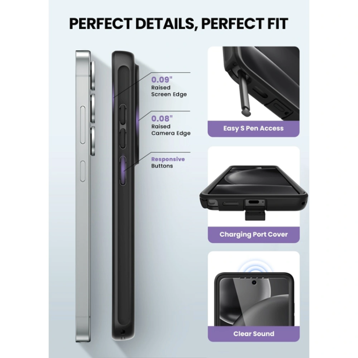 SupCase - SupCase Mobilskal För Galaxy S26 Ultra Magsafe Cosmo Aramid - Svart