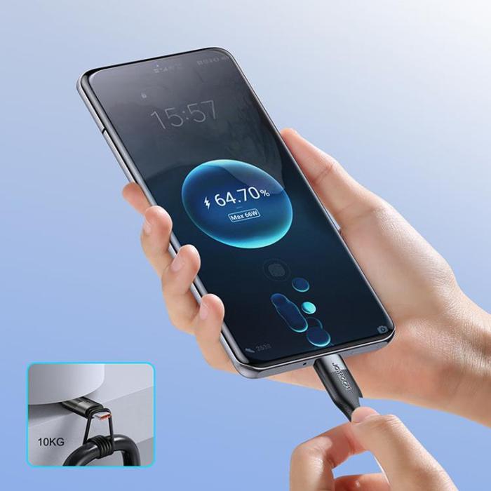 UTGATT1 - Joyroom USB-A till USB-C Kabel 1m 6A - Svart