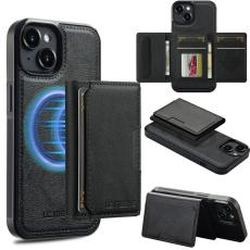 LC.imeeke - LC.IMEEKE L5 iPhone 15 Plus Fodral KonstL&auml;der - Svart