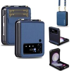 LC.imeeke - LC.IMEEKE Samsung Galaxy Z Flip3 5G Pl&aring;nboksfodral Konstl&auml;der - Bl&aring;