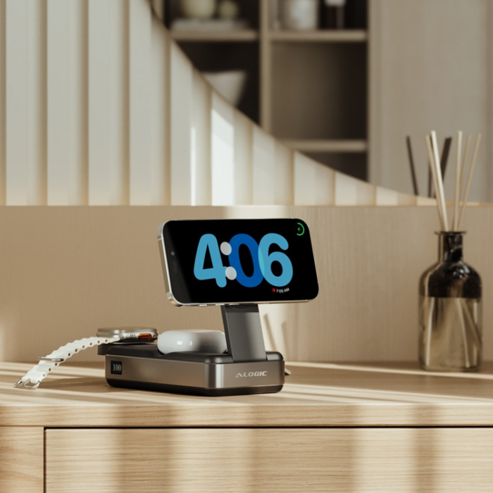 ALOGIC - Alogic Qi2 6-i-1 Power Bank Roam 21.000mAh 100W USB-C