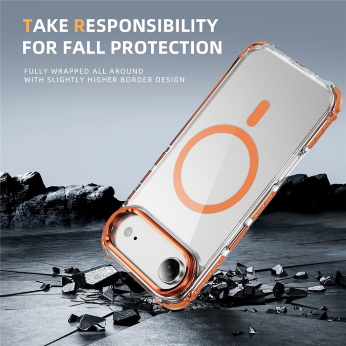 A-One Brand - iPhone 17 Air Mobilskal MagSafe Kickstand - Orange