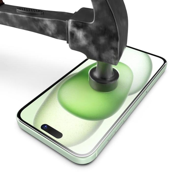 Boom of Sweden - LIVSTIDSGARANTI - BOOM iPhone 15 Härdat Glas Skärmskydd - 2 Pack