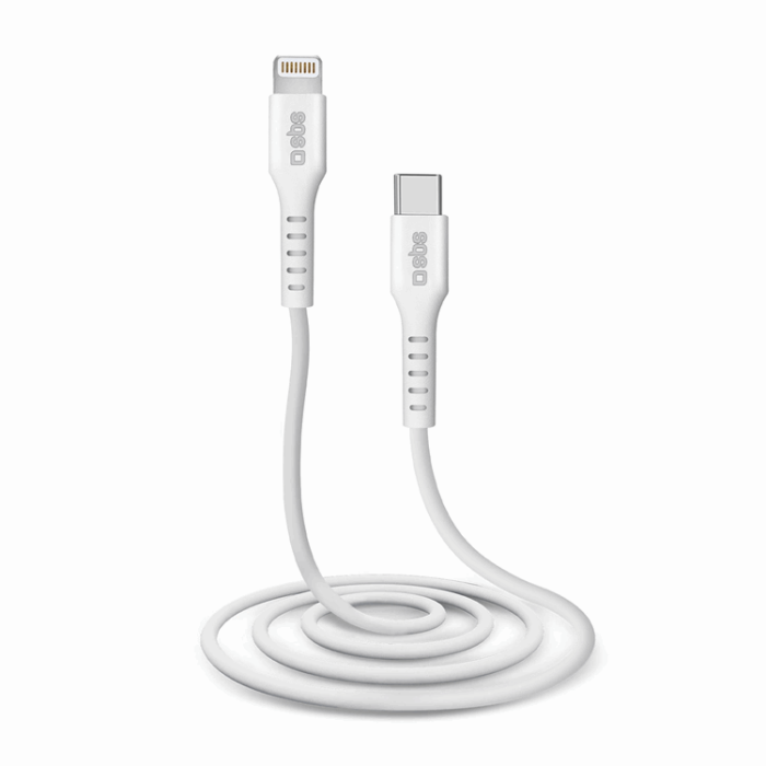 SBS - SBS USB-C - Lightning Kabel 1m MFi Certified - Vit