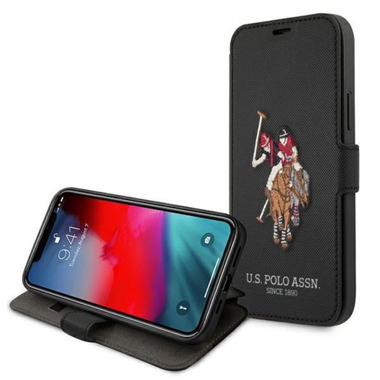 US Polo Embroidery Collection Fodral iPhone 12 Pro Max - Svart