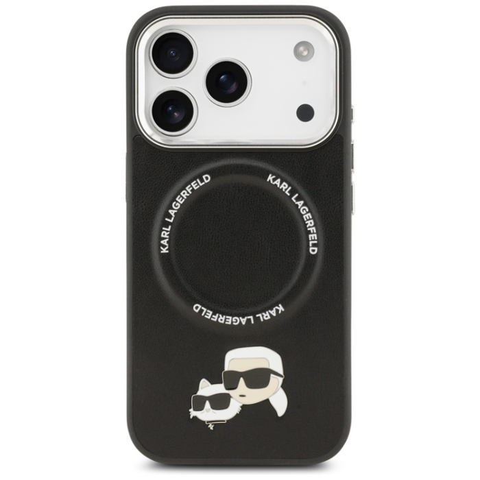 KARL LAGERFELD - Karl Lagerfeld iPhone 17 Pro Max Mobilskal MagSafe Karl Och Choupette Pins