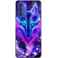 Gustaf - Mobilskal till Motorola Moto G51 5G med Neon Varg