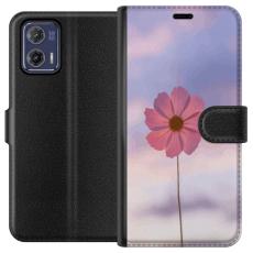 iSecrets - Plånboksfodral till Motorola Moto G73 med Rosa blomma