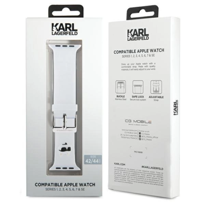KARL LAGERFELD - Karl Lagerfeld Apple Watch (38/40/41mm) Armband Choupette Head