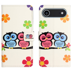 A-One Brand - iPhone Air Plånboksfodral Pattern Print - Par Ugglor