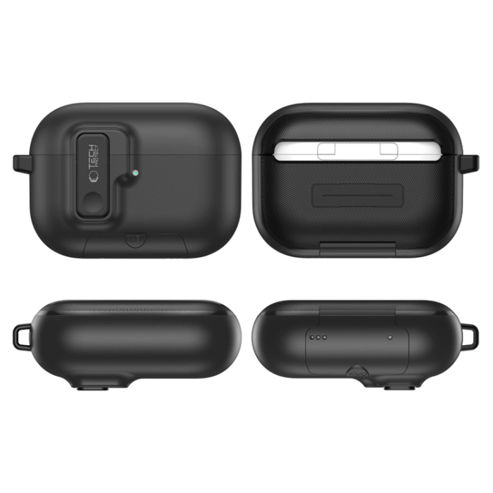 Tech-Protect - Tech-Protect Apple Airpods Pro 3 Skal Slim Hook - Svart