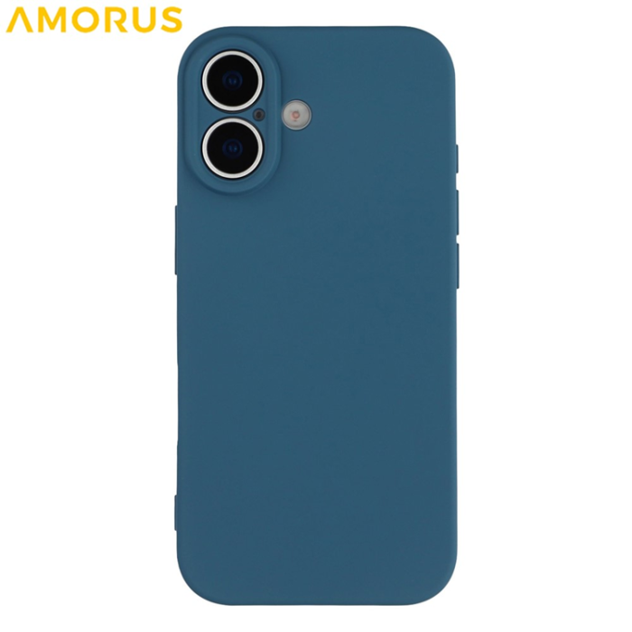 Amorus - AMORUS iPhone 17 Mobilskal Precise Cutouts TPU Fiber - Sapphire