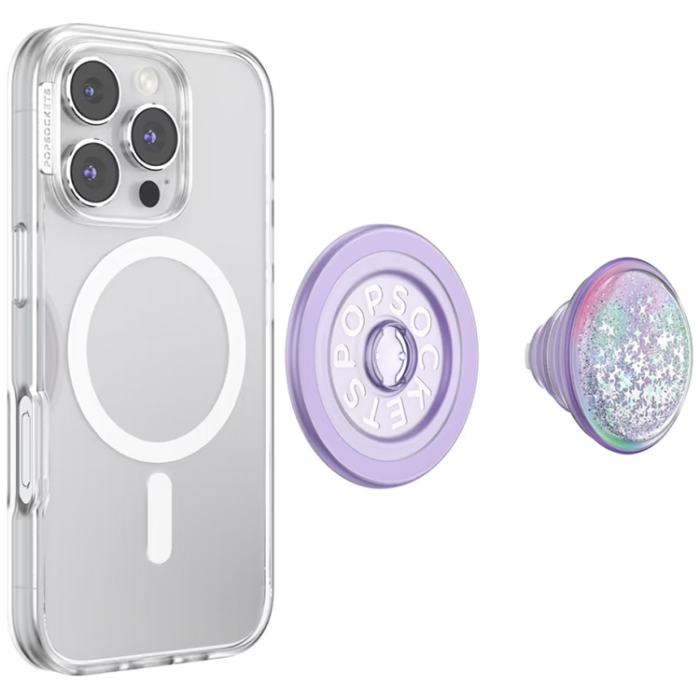 PopSockets - PopSockets Tidepool Squishy Unicorn Magic MagSafe Mobilgrip - Lavendel
