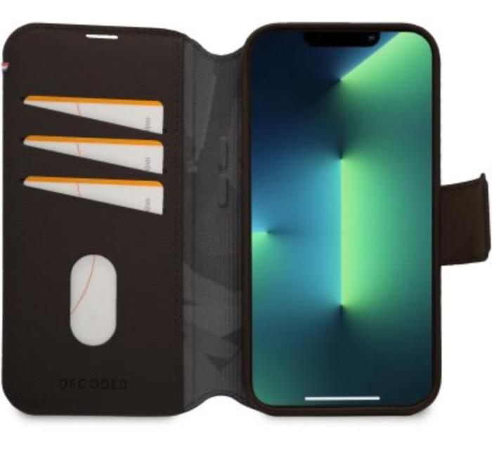 Decoded - Decoded iPhone 14 Pro Max Plånboksfodral Magsafe Detachable - Brun