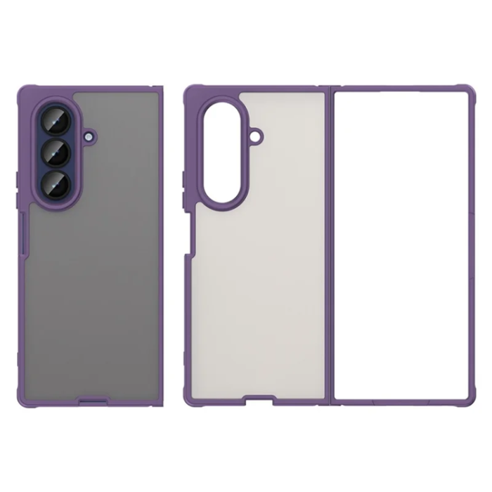 A-One Brand - Galaxy Z Fold 7 5G Mobilskal Frosted Translucent - Lila
