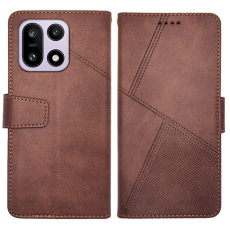 IDEWEI - IDEWEI OnePlus 15 5G Pl&aring;nboksfodral Calf Texture L&auml;der - Kaffe