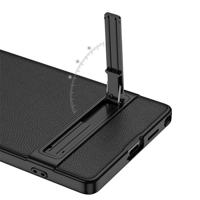 GKK - GKK Mobilskal till Samsung Galaxy S26 Ultra Slim Kickstand PC + PU - Svart