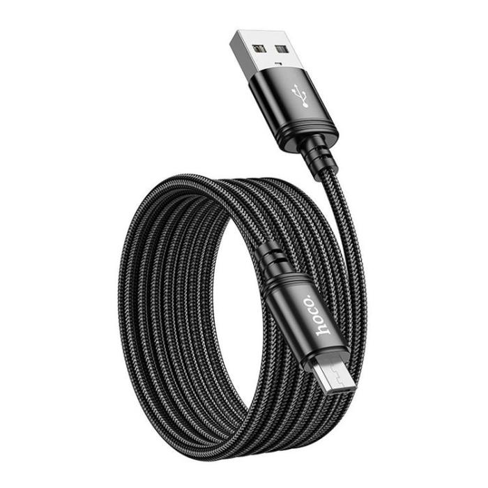 Hoco - HOCO USB-A - Micro-USB Kabel 2m 2.4A X89 - Svart