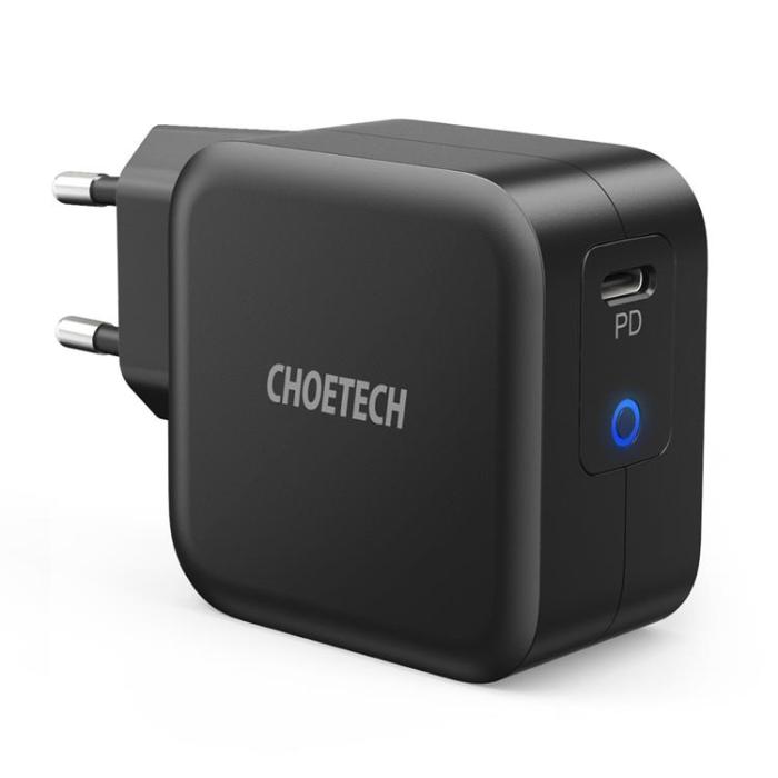 Choetech - Choetech Väggladdare 61W GaN USB-C - Svart
