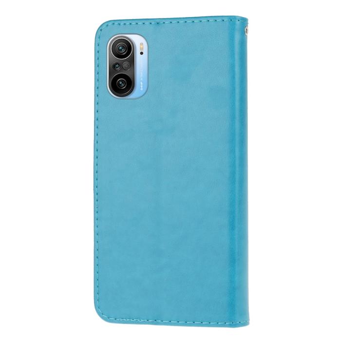 OEM - Butterfly Plånboksfodral till Xiaomi Mi 11 - Blå