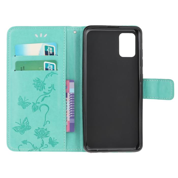 OEM - Butterfly Plånboksfodral till Xiaomi Mi 11 - Turkos