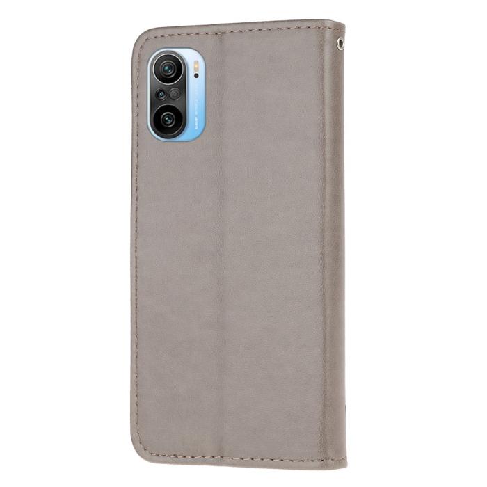 A-One Brand - Butterfly Plånboksfodral till Xiaomi Mi 11 - Grå