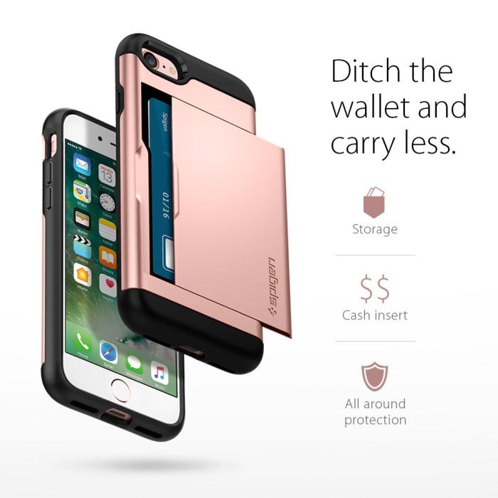 UTGATT5 - SPIGEN Slim Armor CS Skal till Apple iPhone 8/7 - Gunmetal