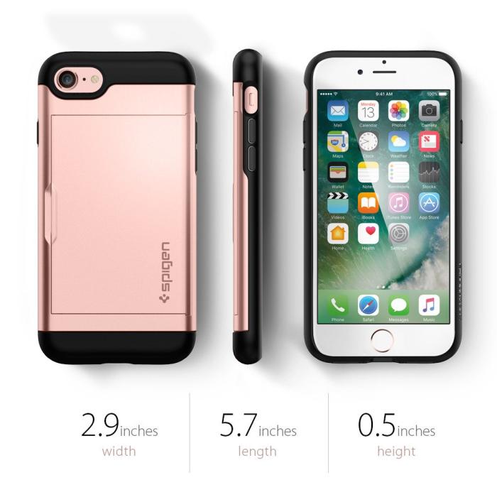 UTGATT5 - SPIGEN Slim Armor CS Skal till Apple iPhone 8/7 - Gunmetal