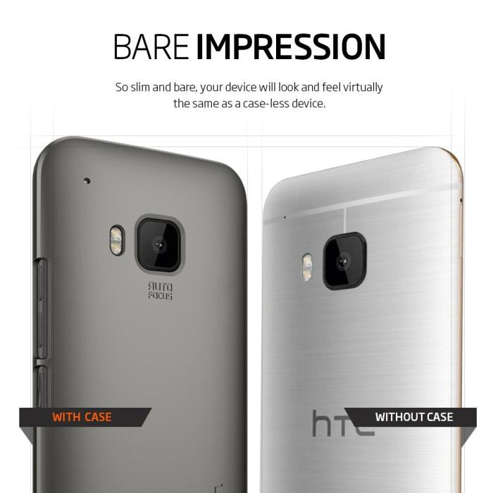 UTGATT5 - SPIGEN Thin Fit Skal till HTC One M9 - Gunmetal