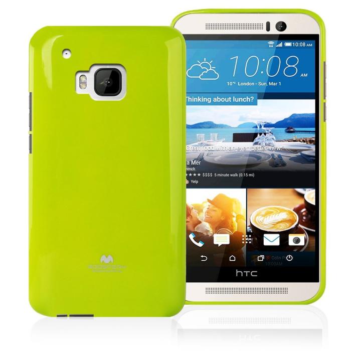 UTGATT5 - Mercury Jelly Flexicase Skal till HTC One M9 - Grön