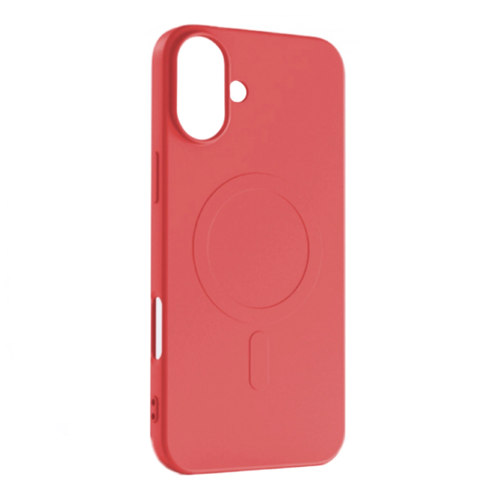 OEM - iPhone 16 Pro Mobilskal Magsafe Liquid Silikon - Röd