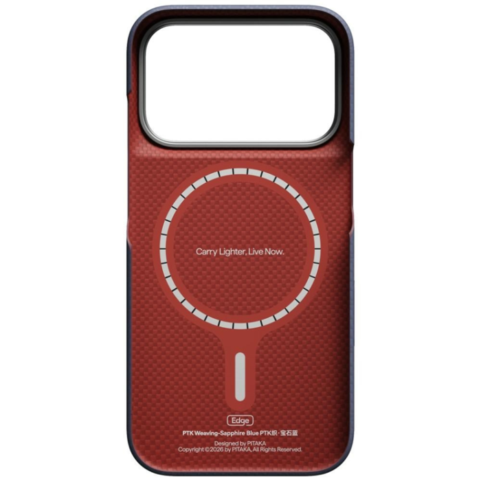 PITAKA - PITAKA Mobilskal För iPhone 18 Pro Max/17 Pro Max Magsafe Edge PTK Sapphire