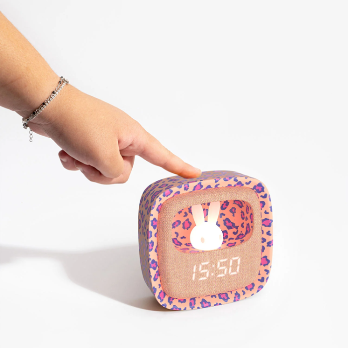 MOB - MOB Väckarklocka med Nattlampa Billy Clock - Leopard Rose