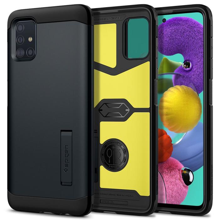 UTGATT5 - Spigen Tough Armor Galaxy A51 Metal Slate