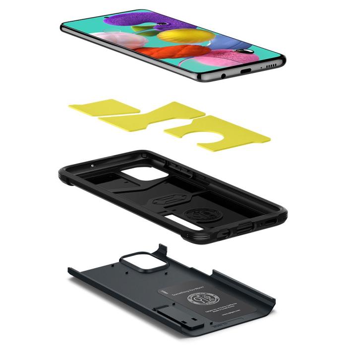 UTGATT5 - Spigen Tough Armor Galaxy A51 Metal Slate