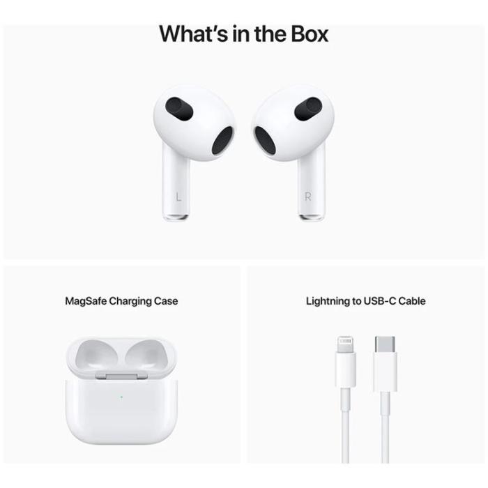 Apple - APPLE AirPods (3rd Generation) med MagSafe-laddetui