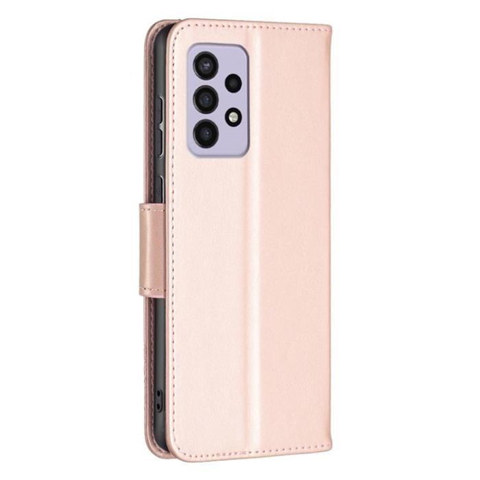 A-One Brand - Butterfly Imprinted Plånboksfodral Galaxy A33 5G - Rosa Guld