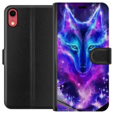 Gustaf - Pl&aring;nboksfodral till Apple iPhone XR med Neon Varg