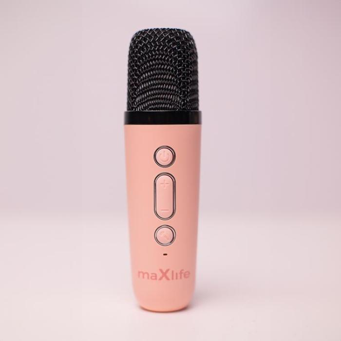 Maxlife - Maxlife Bluetooth Mikrofon och Högtalare MXKS-100 - Rosa