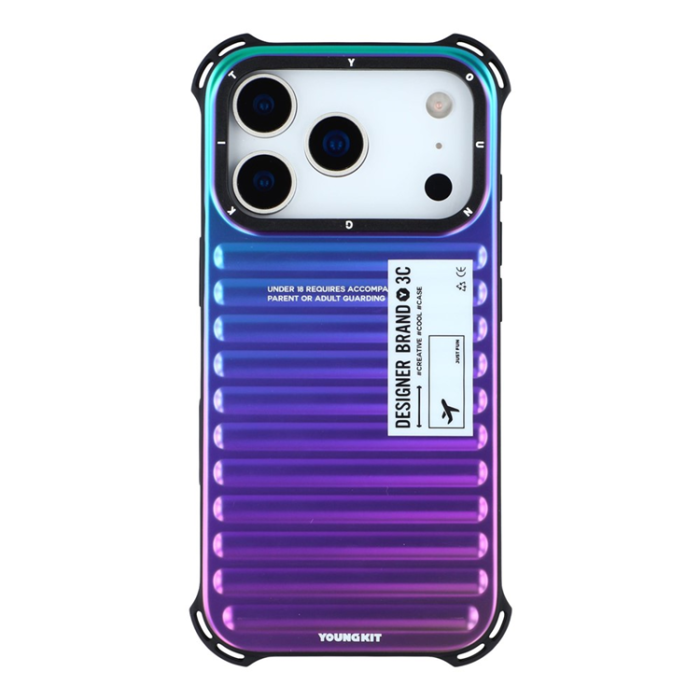 YOUNGKIT - YOUNGKIT iPhone 17 Pro Max Mobilskal Suitcase Style - Flerfärgad