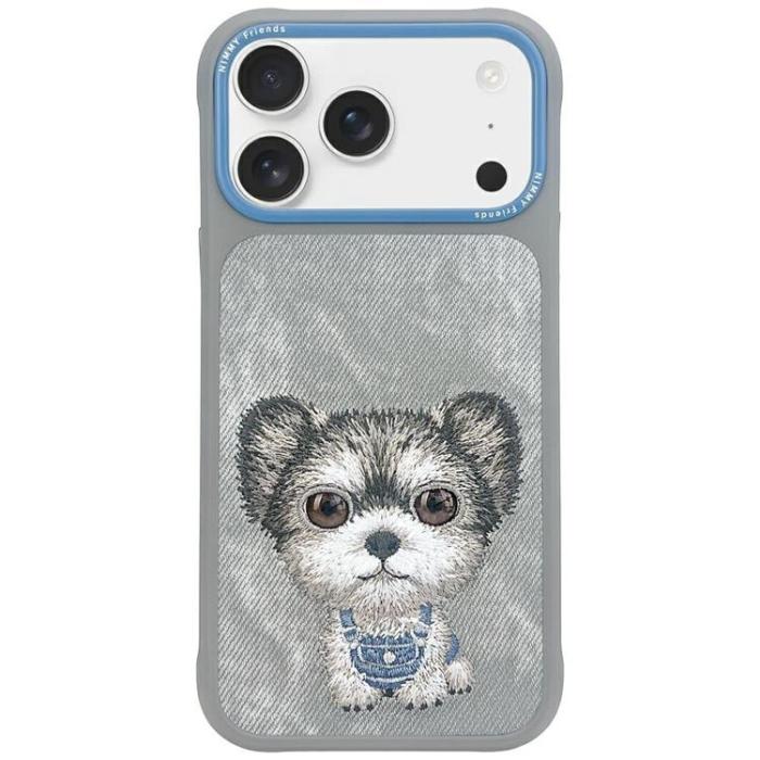 NIMMY - Nimmy iPhone 17 Pro Mobilskal Big Eyed Pet 2.0 Dog - Grå