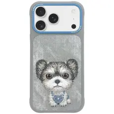 NIMMY - Nimmy iPhone 17 Pro Mobilskal Big Eyed Pet 2.0 Dog - Grå