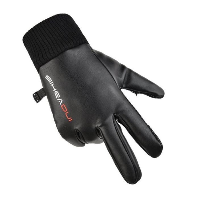 OEM - Herr Insulated Anti-Slip Mobil Touchvantar/Handskar - Svart