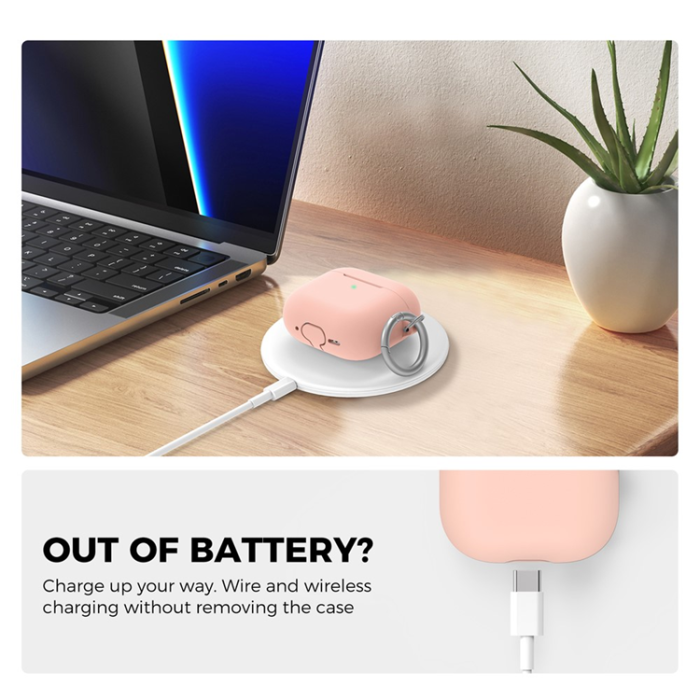 AHASTYLE - AHASTYLE AirPods 4 Skal Silikon PT196 - Rosa