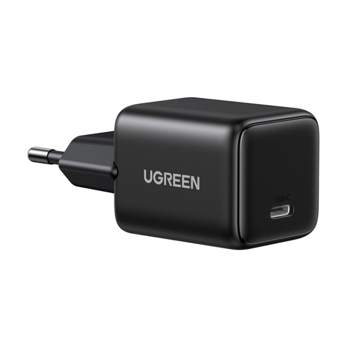 Ugreen - Ugreen GaN Snabbladdare 30W USB-C med USB-C Kabel 1m Svart